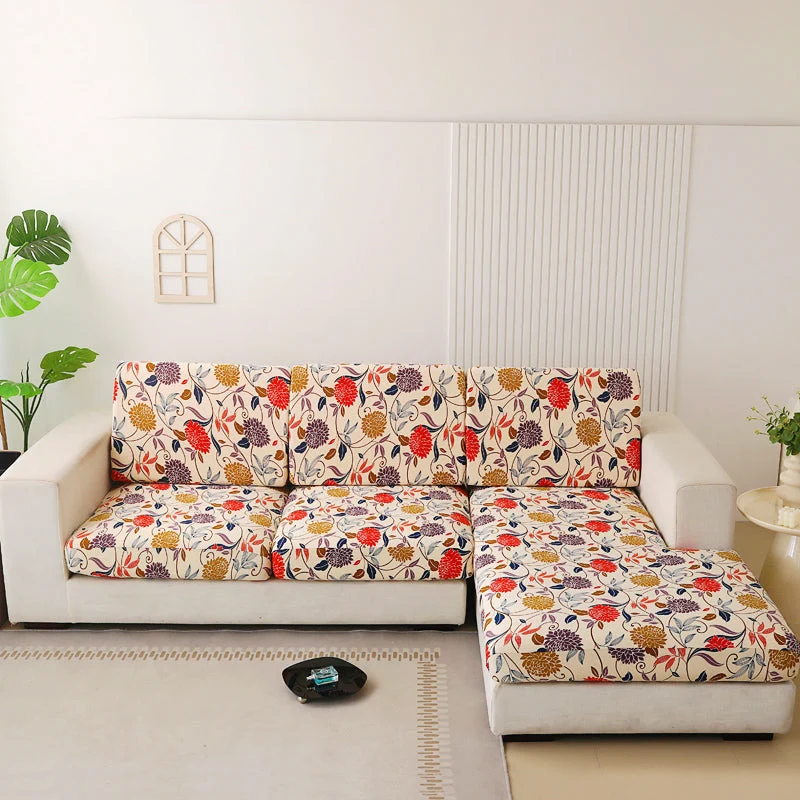 Housse de coussin de canapé et fauteuil extensible imprimées 8 motifs