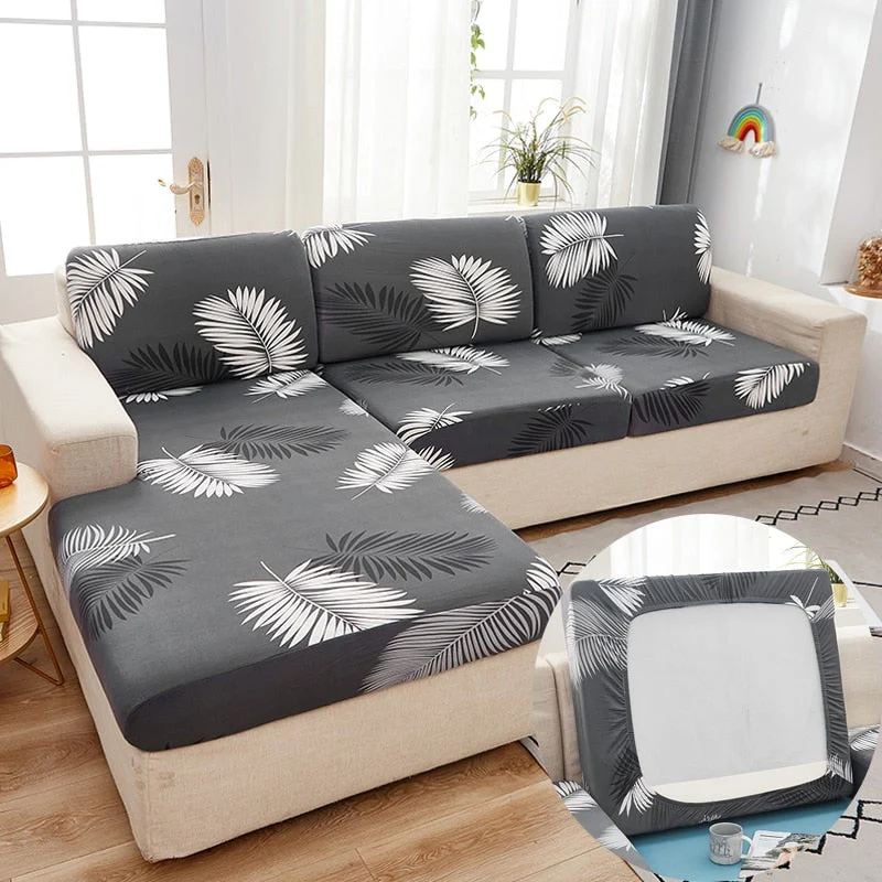 Housse de coussin de canapé et fauteuil extensible imprimées 8 motifs