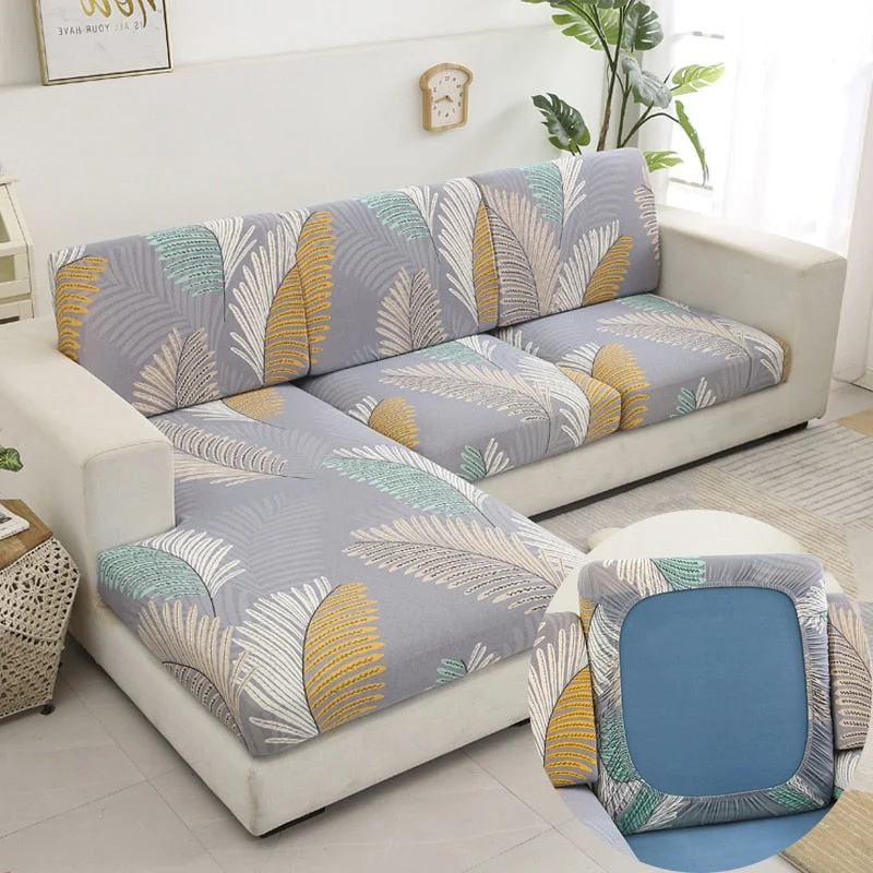 Housse de coussin de canapé et fauteuil extensible imprimées 8 motifs