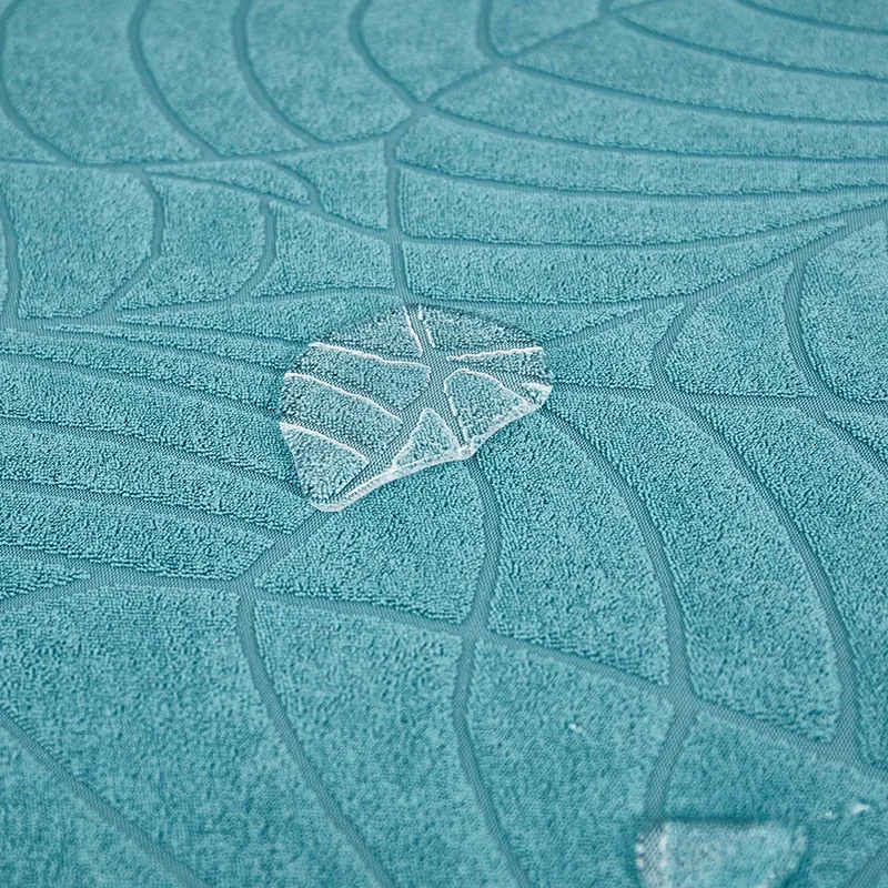 Housse de coussin de canapé déperlante - texture feuille d'hibiscus