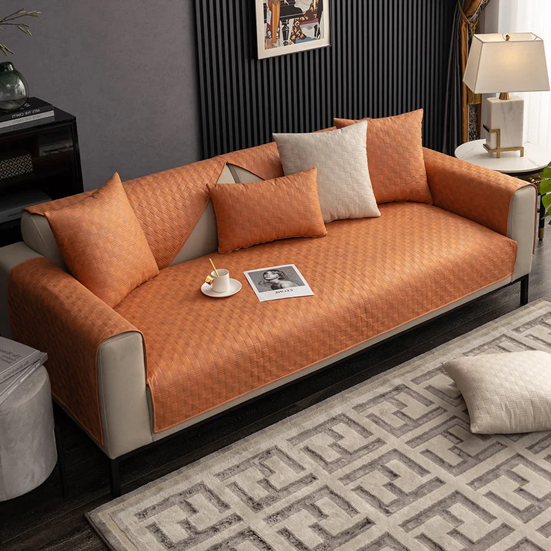 Housse de canapé antidérapante imperméable en simili cuir