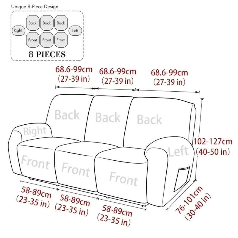 Housse Pour Fauteuil Relax Vellora Grise