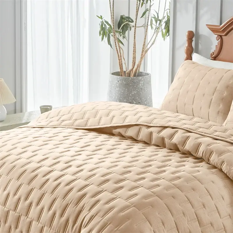 Couverture de Lit Beige