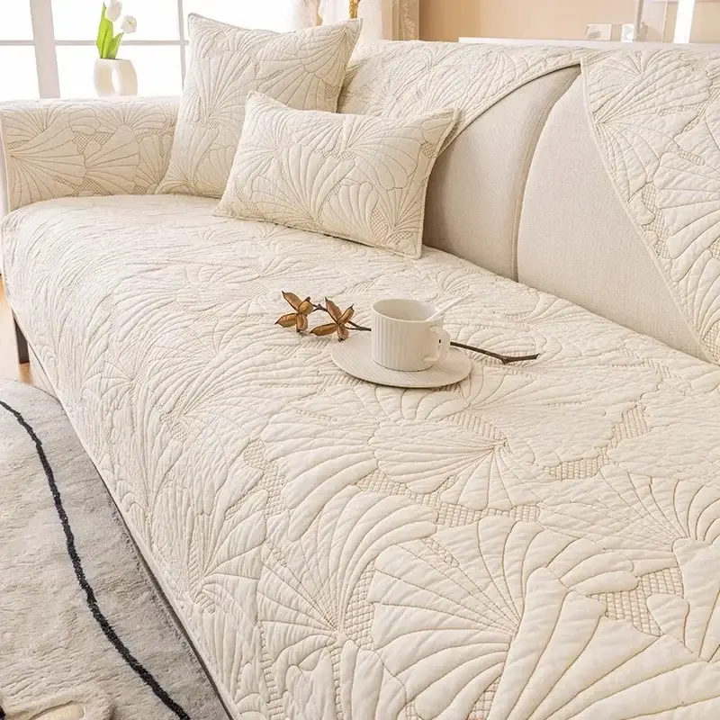 Couverture Beige Canape