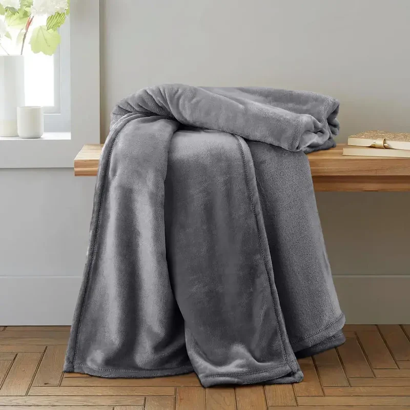 Couverture Polaire Gris