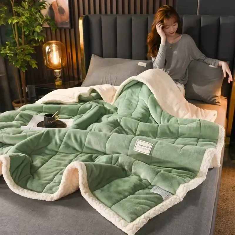 Couverture Vert Olive