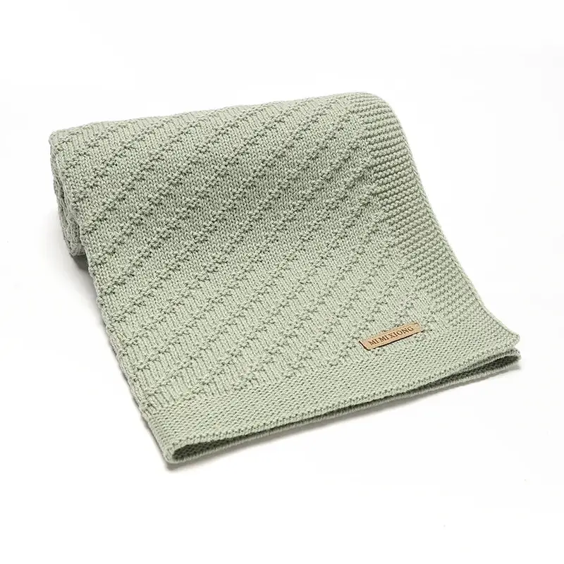 Couverture Bébé Vert Sauge