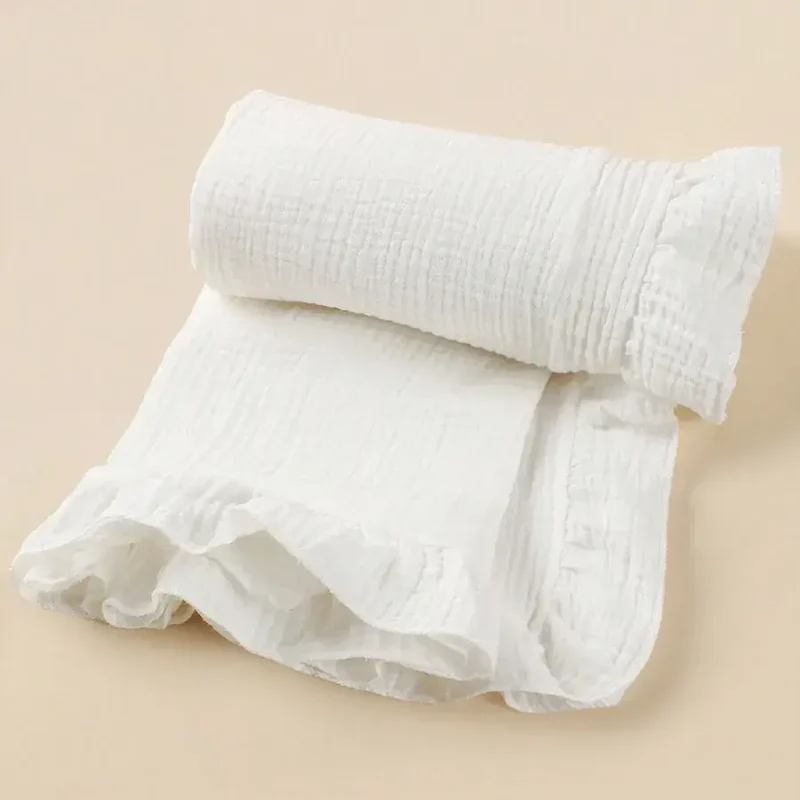 Couverture Coton Blanc