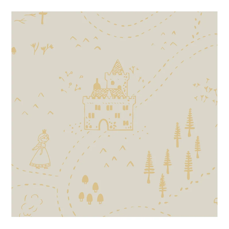 Drap-housse Sleepi Bed - Sunset Yellow Map