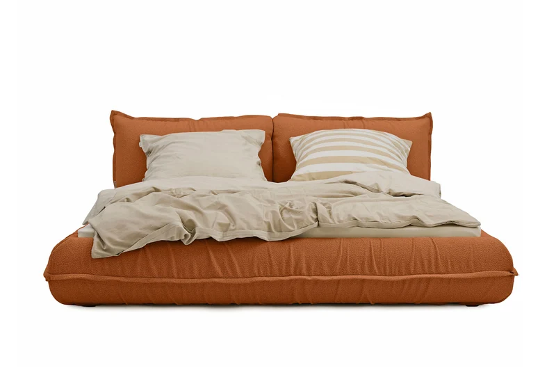 Tom Tailor PILLOW Bett mit Einlegerahmen Boucléstoff