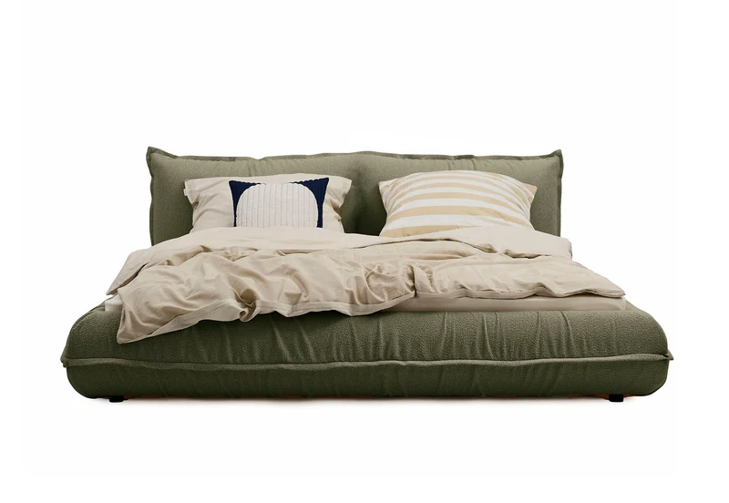 Tom Tailor PILLOW Bett mit Einlegerahmen Boucléstoff