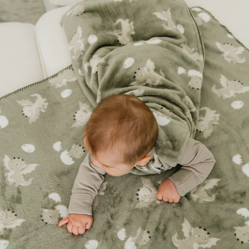 Couverture Peluche Bebe Dragon