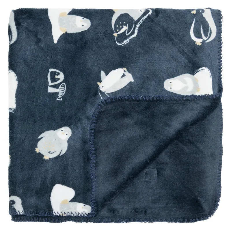 Couverture Peluche Manchots