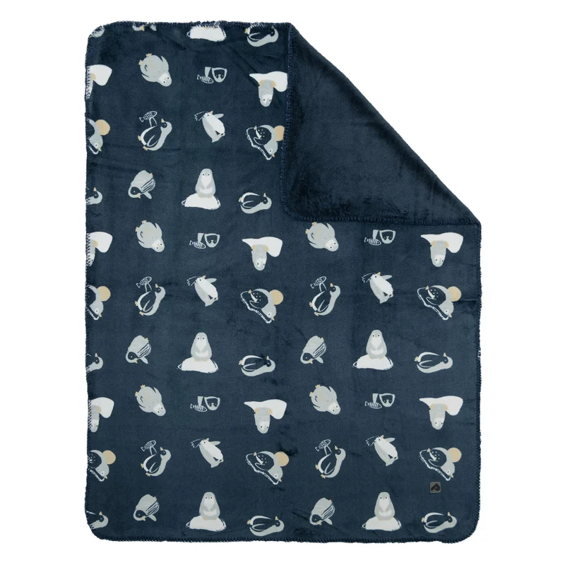 Couverture Peluche Manchots