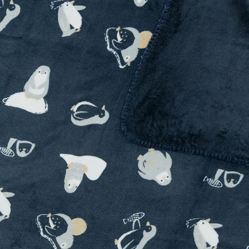 Couverture Peluche Manchots