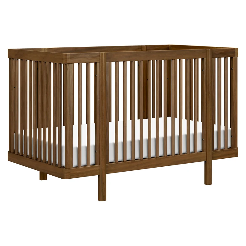 Couchette Convertible 8-en-1 Pogo avec kits de conversion - Noyer naturel