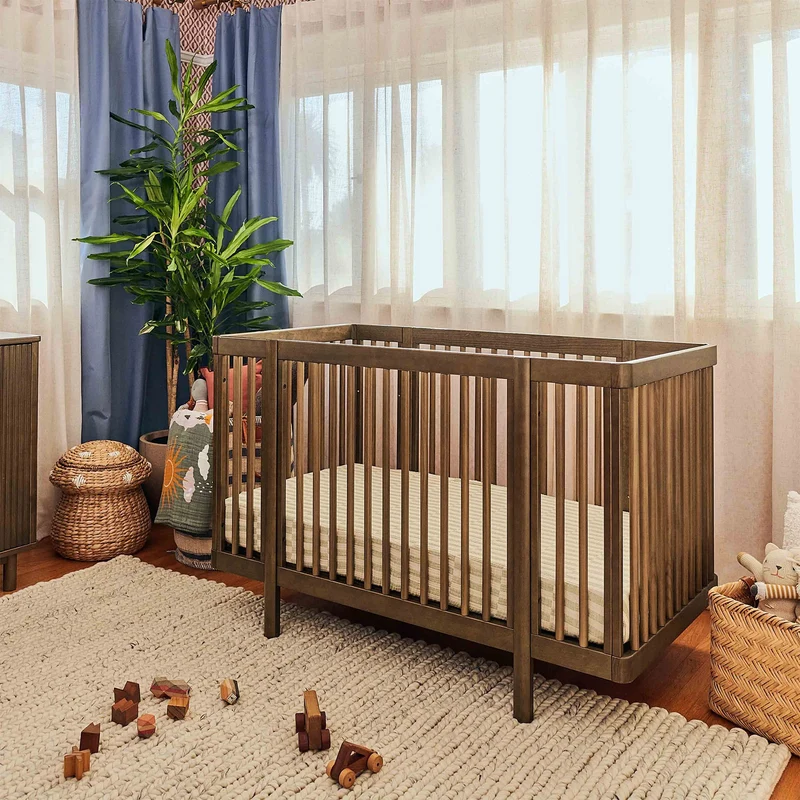Couchette Convertible 8-en-1 Pogo avec kits de conversion - Noyer naturel