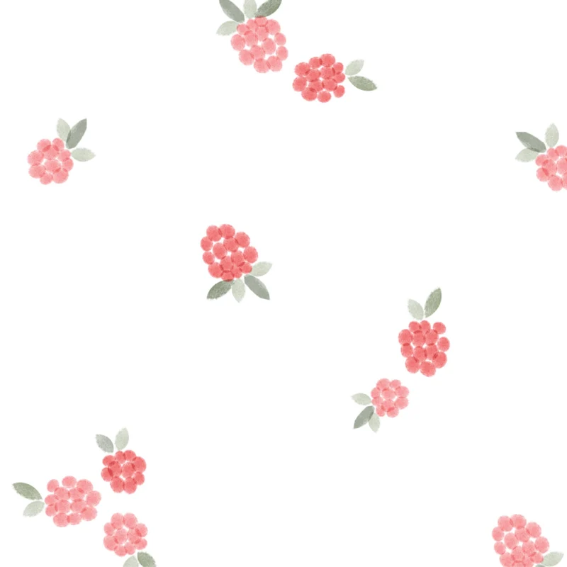 Couverture mousseline de coton - Framboise