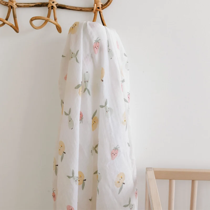 Couverture Mousseline Fruits