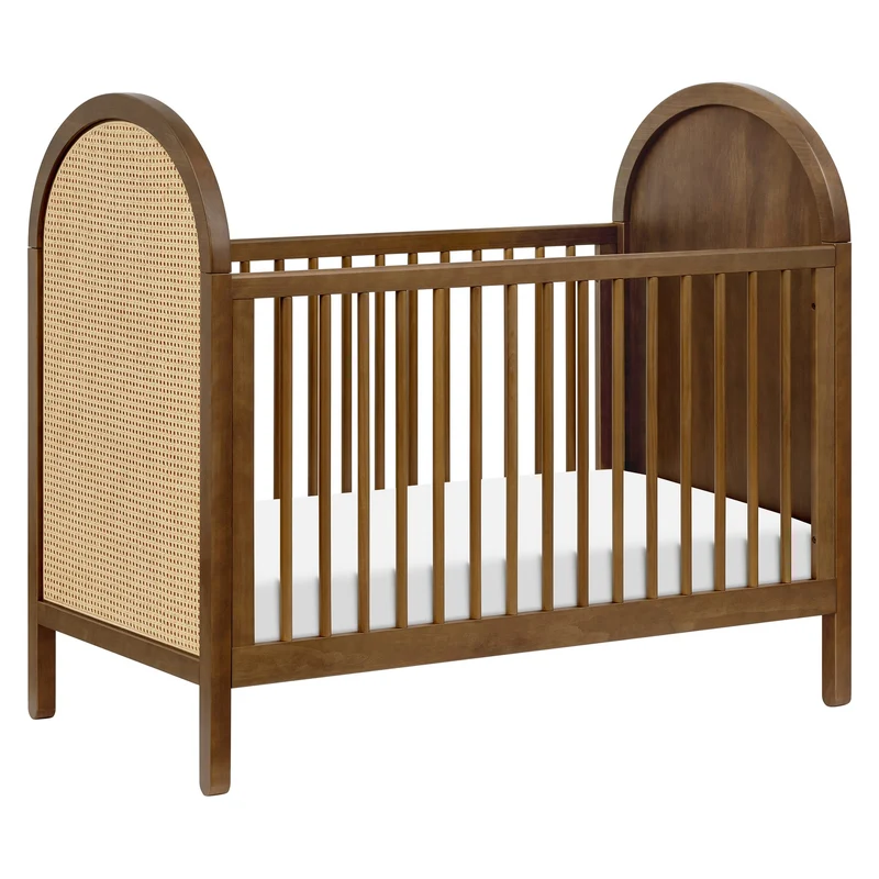Couchette Convertible 3-en-1 Bondi avec Kit de Conversion Lit pour Tout-petit - Noyer Naturel