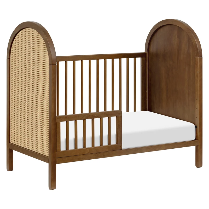 Couchette Convertible 3-en-1 Bondi avec Kit de Conversion Lit pour Tout-petit - Noyer Naturel