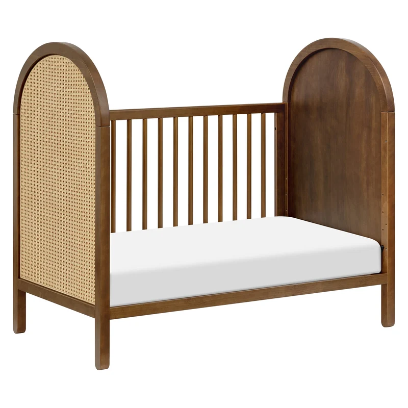 Couchette Convertible 3-en-1 Bondi avec Kit de Conversion Lit pour Tout-petit - Noyer Naturel