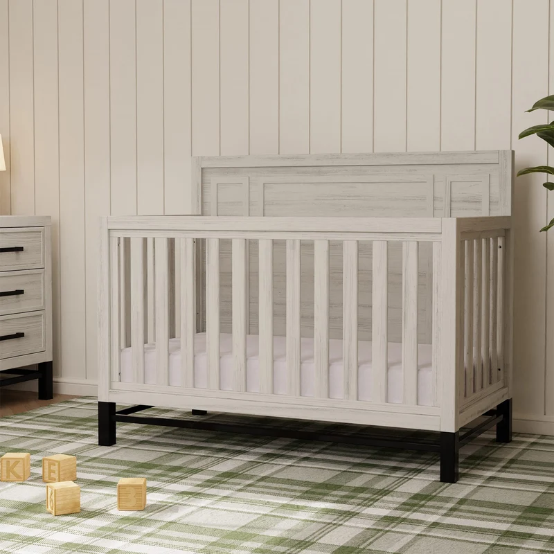 Couchette Convertible 4-en-1 Newbern - Bois Blanc