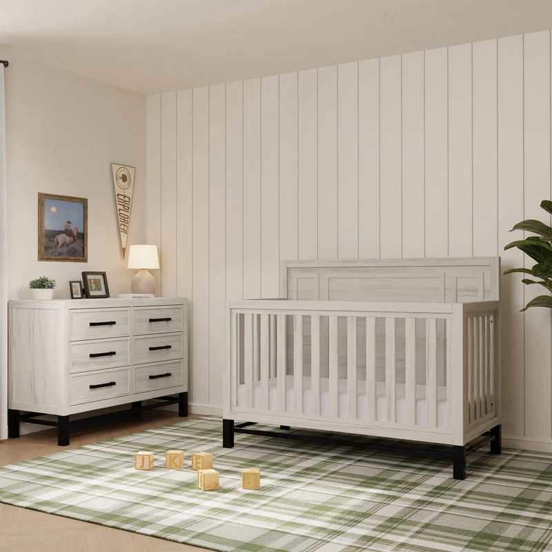 Couchette Convertible 4-en-1 Newbern - Bois Blanc
