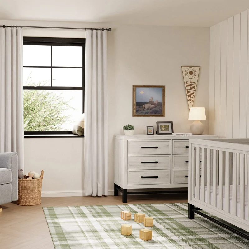 Couchette Convertible 4-en-1 Newbern - Bois Blanc