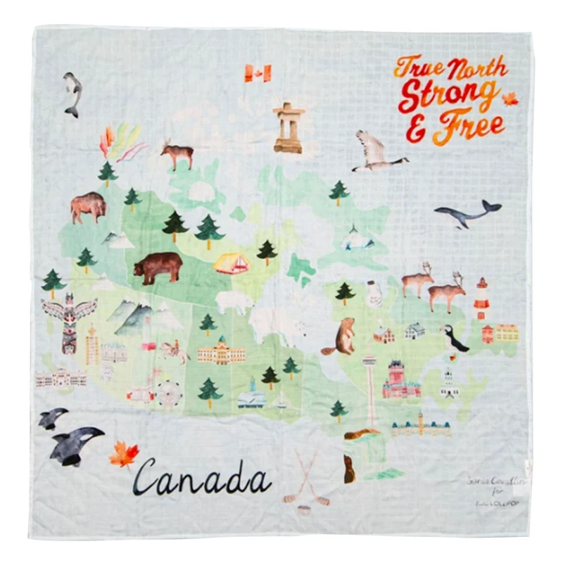 Couverture Mousseline Bambou - Canada