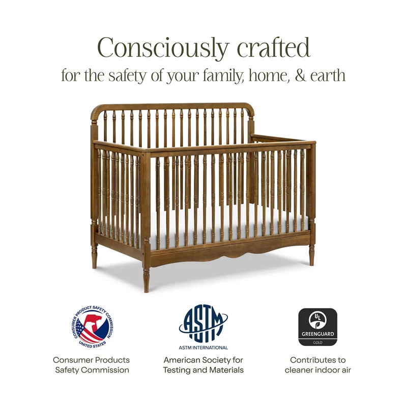 Couchette Convertible Liberty 4-en-1 - Noyer Naturel