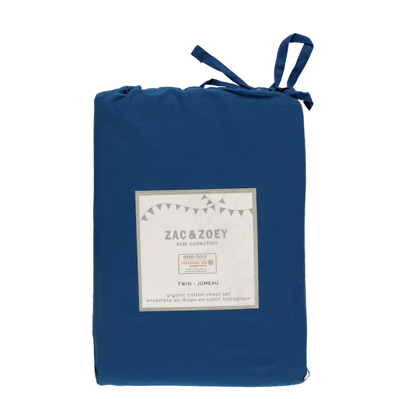 Ensemble de Draps Lit Simple - Marine