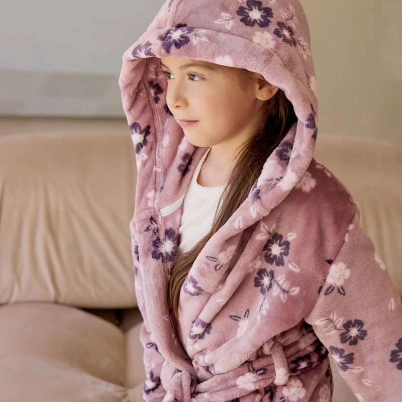 Robe de Chambre Fleurs 2-14ans