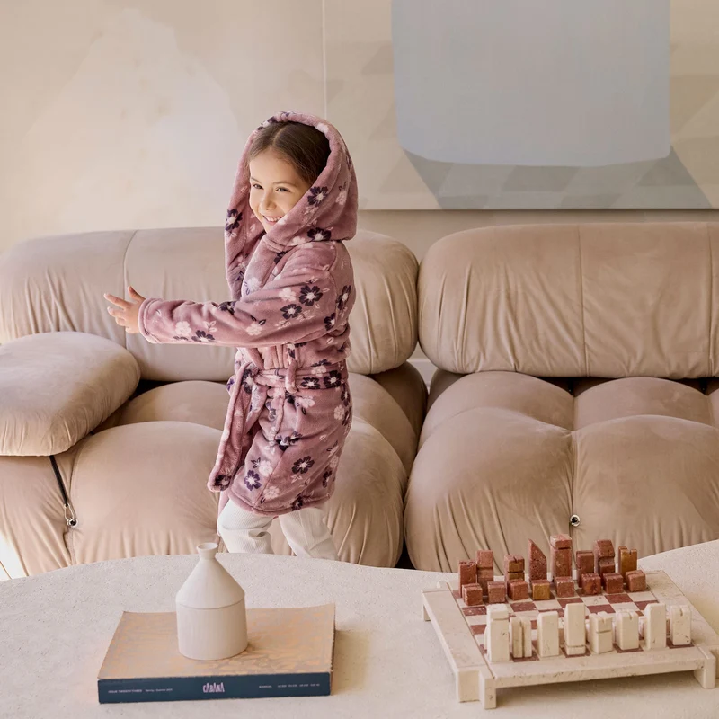 Robe de Chambre Fleurs 2-14ans