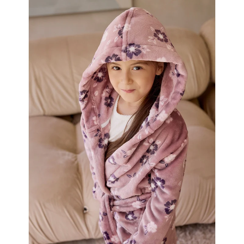 Robe de Chambre Fleurs 2-14ans