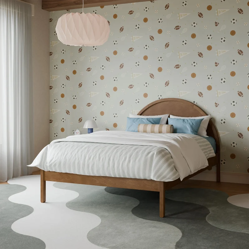 Lit Double Bondi - Noyer Natural