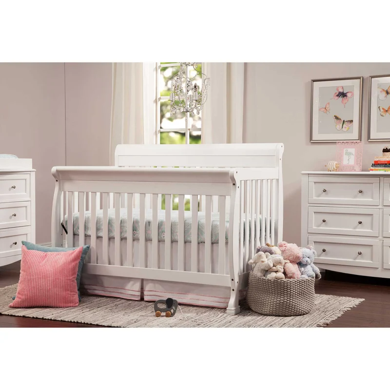 Couchette Convertible 4-en-1 Kalani - Blanc