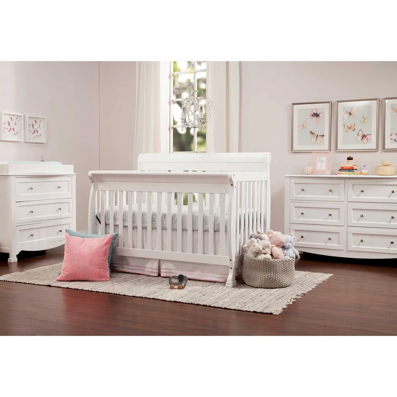 Couchette Convertible 4-en-1 Kalani - Blanc