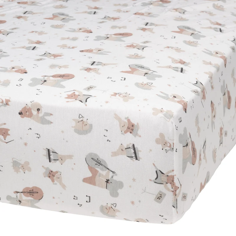 Drap Contour pour Lit de Bébé - Musique