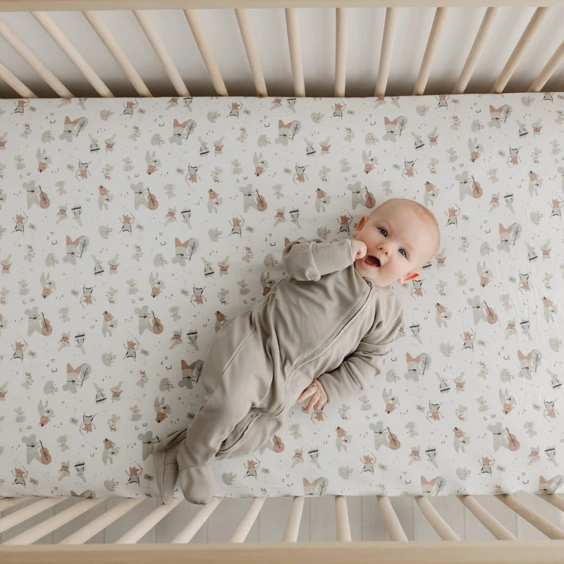 Drap Contour pour Lit de Bébé - Musique