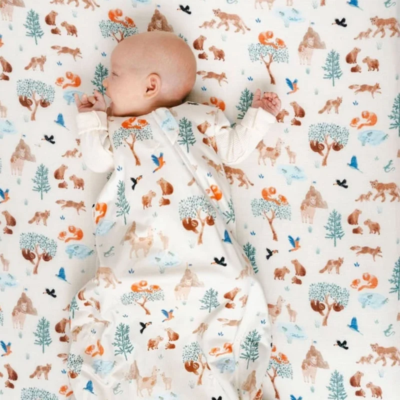 Drap Contour pour Lit de Bébé - Mousseline Lama