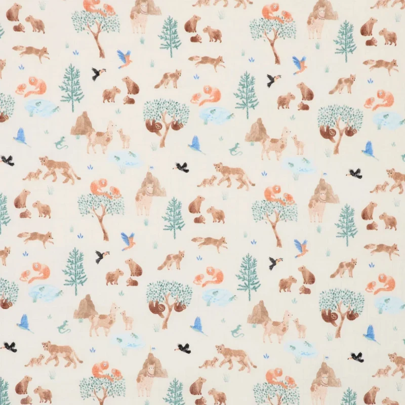 Drap Contour pour Lit de Bébé - Mousseline Lama