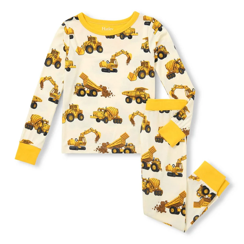Pyjama Bambou Camions 3-10ans