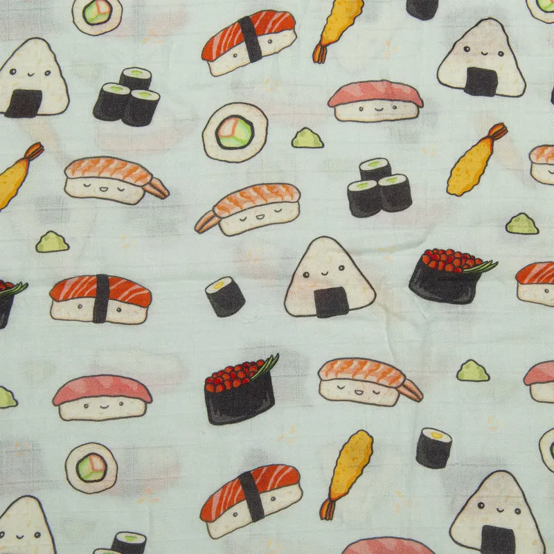 Couverture Mousseline Bambou - Sushi