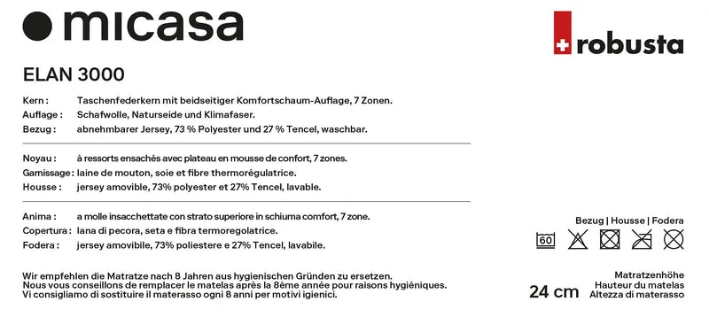 robusta ELAN 3000 Matratze