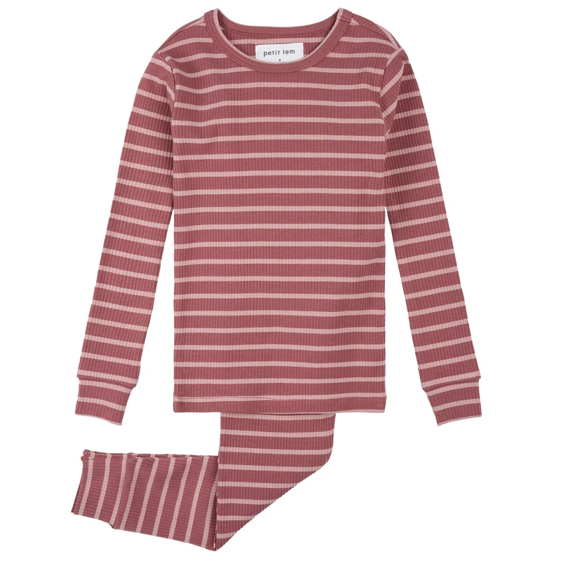 Pyjama Rayé Rose 2-6x
