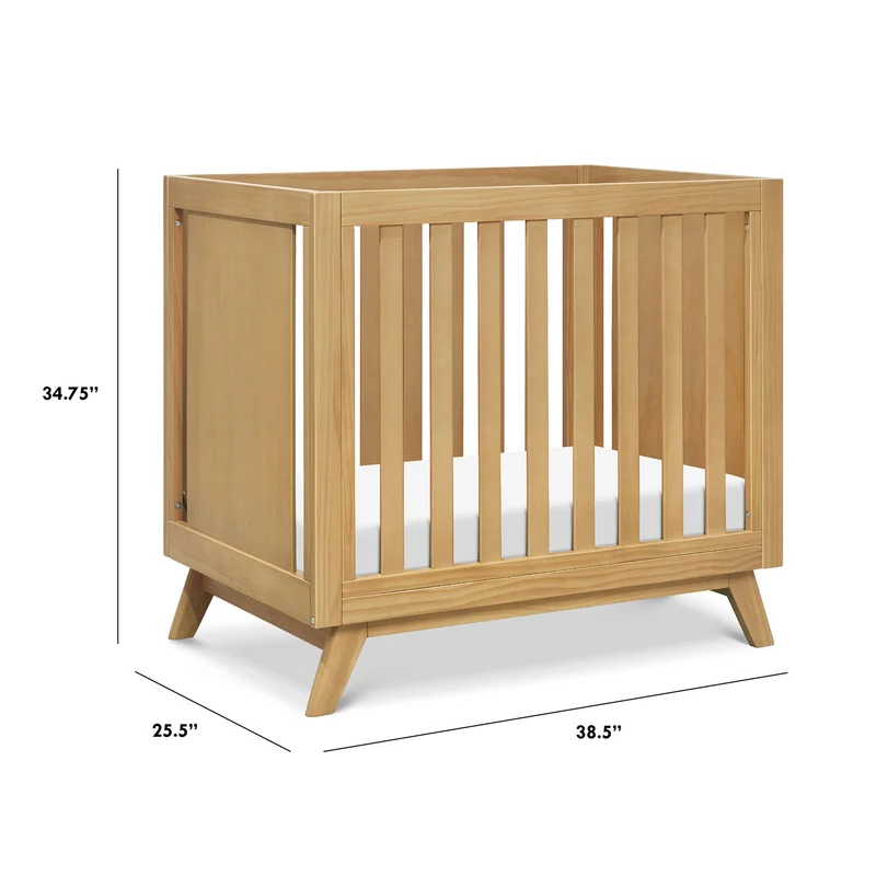 Mini Couchette Convertible Otto 3-en-1 (avec matelas de 4" inclus) - Miel