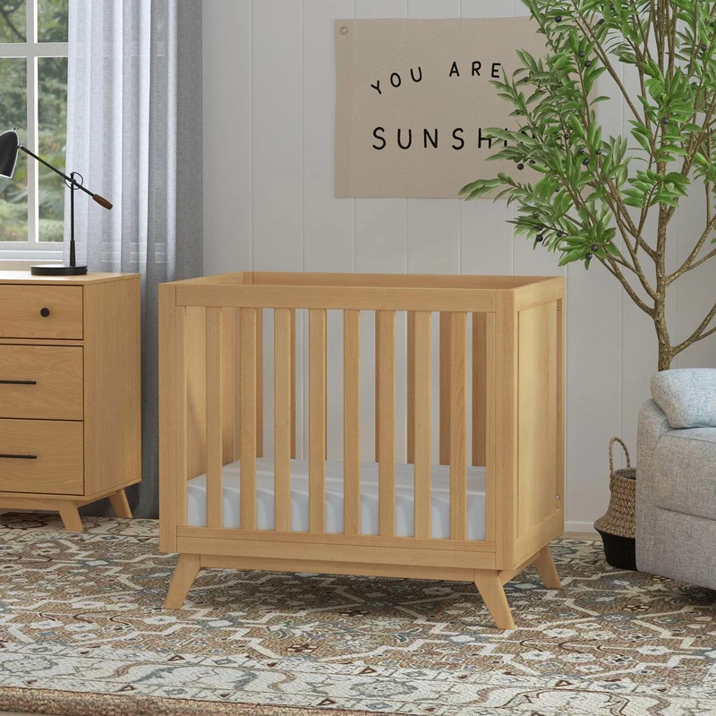 Mini Couchette Convertible Otto 3-en-1 (avec matelas de 4" inclus) - Miel