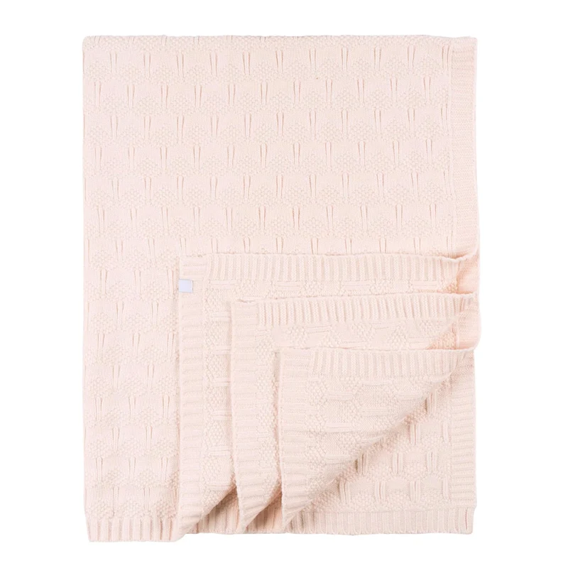 Couverture En Tricot - Rose