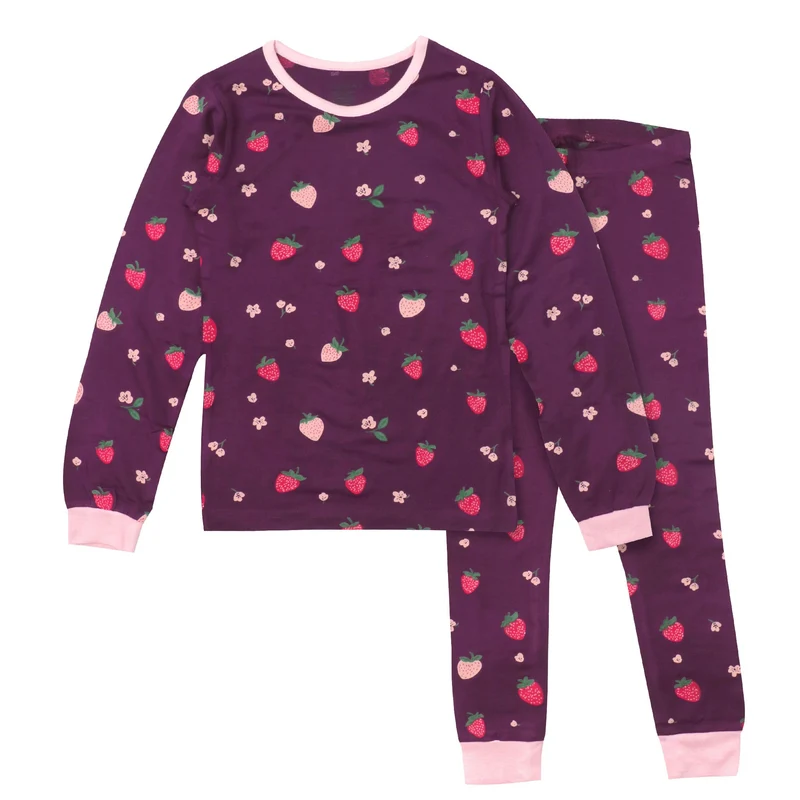 Pyjama Fraises Modal 2-14ans